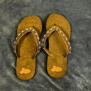 Justin Rhinestone Flip Flops